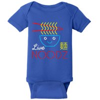 Live Noodz Noods Ramen Noodle Pho Funny Cute Gift Baby Bodysuit