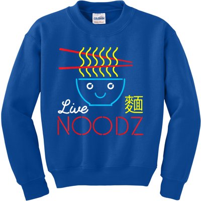 Live Noodz Noods Ramen Noodle Pho Funny Cute Gift Kids Sweatshirt