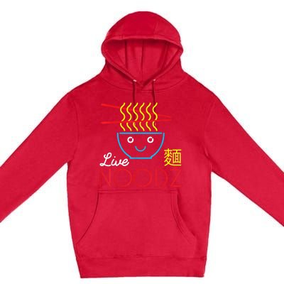 Live Noodz Noods Ramen Noodle Pho Funny Cute Gift Premium Pullover Hoodie