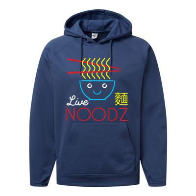 Live Noodz Noods Ramen Noodle Pho Funny Cute Gift Performance Fleece Hoodie