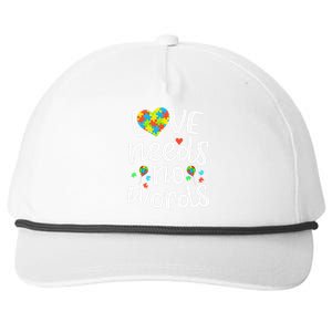 Love Needs No Words Autism Awareness Women Snapback Five-Panel Rope Hat