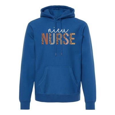 Leopard Nicu Nurse Appreciation Healthcare Workers Cute Gift Premium Hoodie