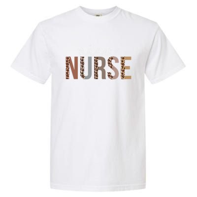 Leopard Nicu Nurse Appreciation Healthcare Workers Cute Gift Garment-Dyed Heavyweight T-Shirt