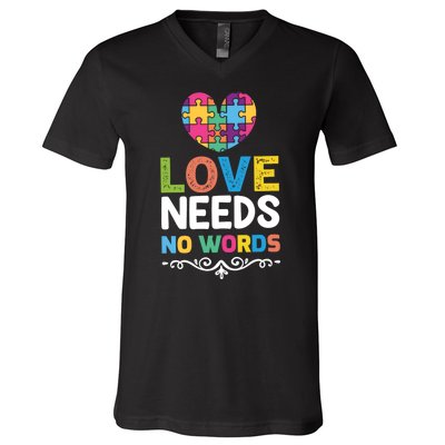 Love Needs No Words V-Neck T-Shirt