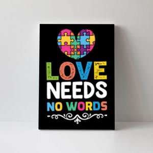 Love Needs No Words Canvas