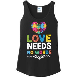 Love Needs No Words Ladies Essential Tank