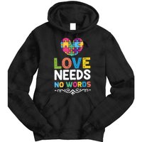 Love Needs No Words Tie Dye Hoodie