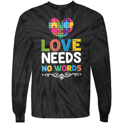 Love Needs No Words Tie-Dye Long Sleeve Shirt