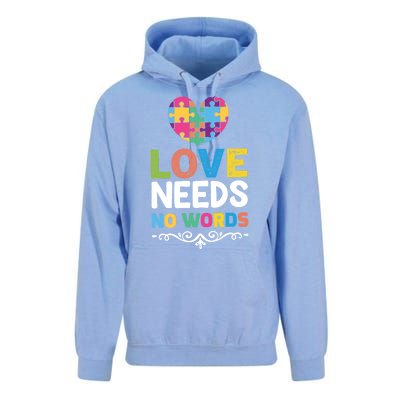 Love Needs No Words Unisex Surf Hoodie