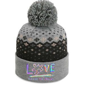 Love Needs No Words Puzzle Autism Awareness Mom Dad Teacher Gift The Baniff Cuffed Pom Beanie