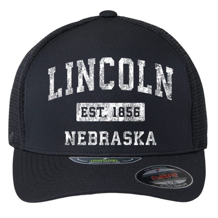 Lincoln Nebraska Ne Vintage Established Sports Flexfit Unipanel Trucker Cap