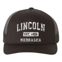 Lincoln Nebraska Ne Vintage Established Sports Yupoong Adult 5-Panel Trucker Hat