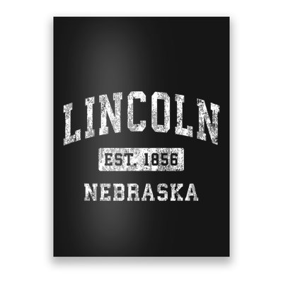 Lincoln Nebraska Ne Vintage Established Sports Poster