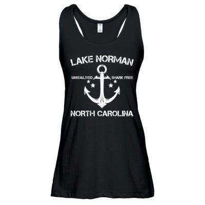 Lake Norman North Carolina Funny Fishing Camping Summer Gift Great Gift Ladies Essential Flowy Tank