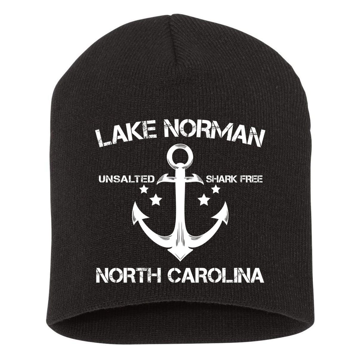 Lake Norman North Carolina Funny Fishing Camping Summer Gift Great Gift Short Acrylic Beanie