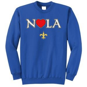 Love Nola New Orleans Fleur De Lis Heart Nola Sweatshirt