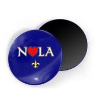 Love Nola New Orleans Fleur De Lis Heart Nola Magnet