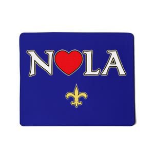 Love Nola New Orleans Fleur De Lis Heart Nola Mousepad