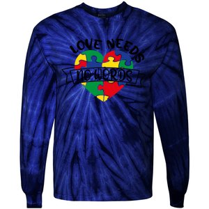 Love Needs No Words Tie-Dye Long Sleeve Shirt