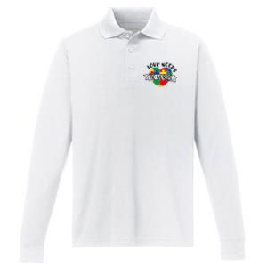 Love Needs No Words Performance Long Sleeve Polo