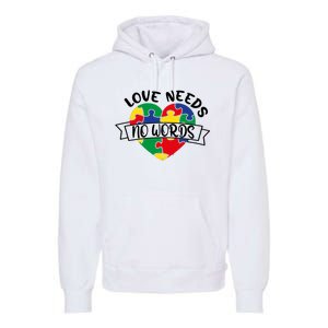 Love Needs No Words Premium Hoodie