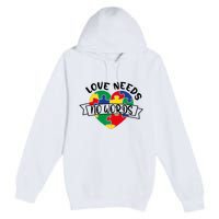 Love Needs No Words Premium Pullover Hoodie