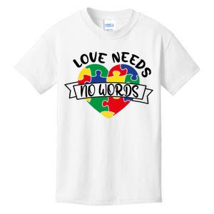 Love Needs No Words Kids T-Shirt