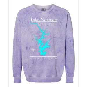 Lake Norman North Carolina Colorblast Crewneck Sweatshirt