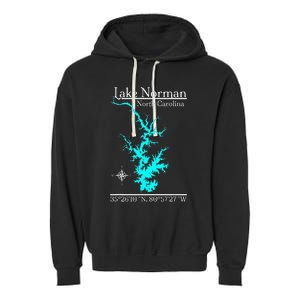 Lake Norman North Carolina Garment-Dyed Fleece Hoodie