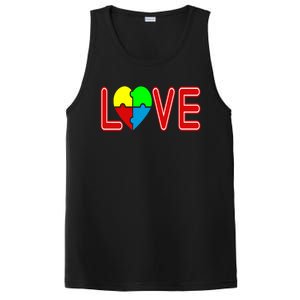 Love Needs No Words Autism Awareness Cute Gift PosiCharge Competitor Tank