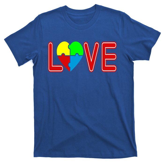 Love Needs No Words Autism Awareness Cute Gift T-Shirt