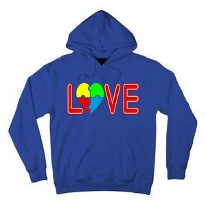 Love Needs No Words Autism Awareness Cute Gift Tall Hoodie