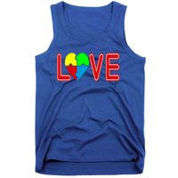 Love Needs No Words Autism Awareness Cute Gift Tank Top