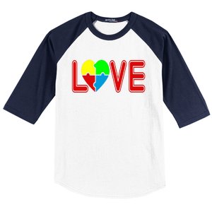 Love Needs No Words Autism Awareness Cute Gift Baseball Sleeve Shirt