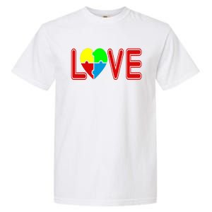 Love Needs No Words Autism Awareness Cute Gift Garment-Dyed Heavyweight T-Shirt