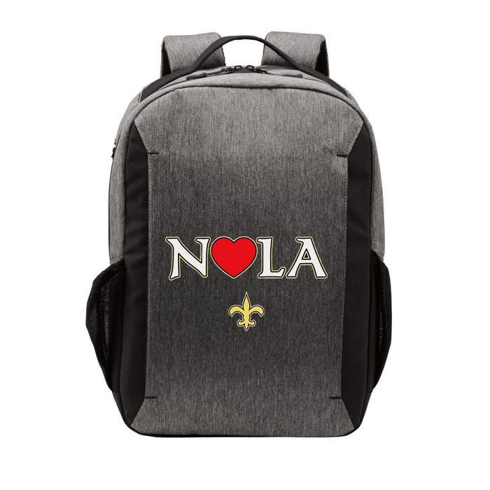 Love Nola New Orleans Fleur De Lis Heart Nola Vector Backpack