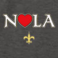 Love Nola New Orleans Fleur De Lis Heart Nola Vector Backpack