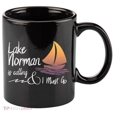 Lake Norman North Carolina Lake Is Calling 11oz C Handle Ceramic Mug
