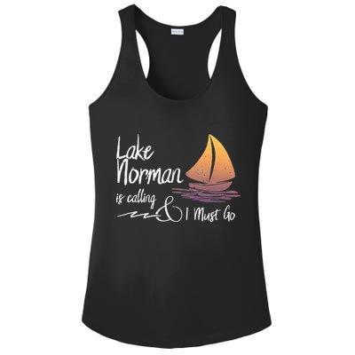 Lake Norman North Carolina Lake Is Calling Ladies PosiCharge Competitor Racerback Tank