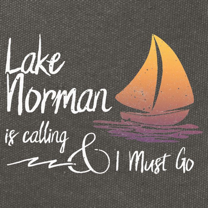 Lake Norman North Carolina Lake Is Calling Cotton Canvas Backpack