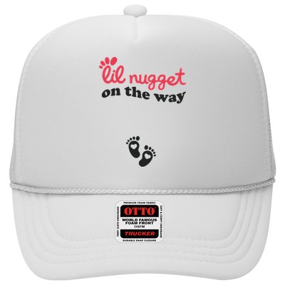 Lil Nugget On The Way Pregnancy Announcement Chicken Nugget Trucker Hat