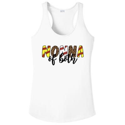 Leopard Nonna Of Both Baseball Softball Grandma Mother's Day Ladies PosiCharge Competitor Racerback Tank