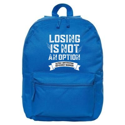 Losing Not Option Alpha1 Antitrypsin Deficiency 16 in Basic Backpack