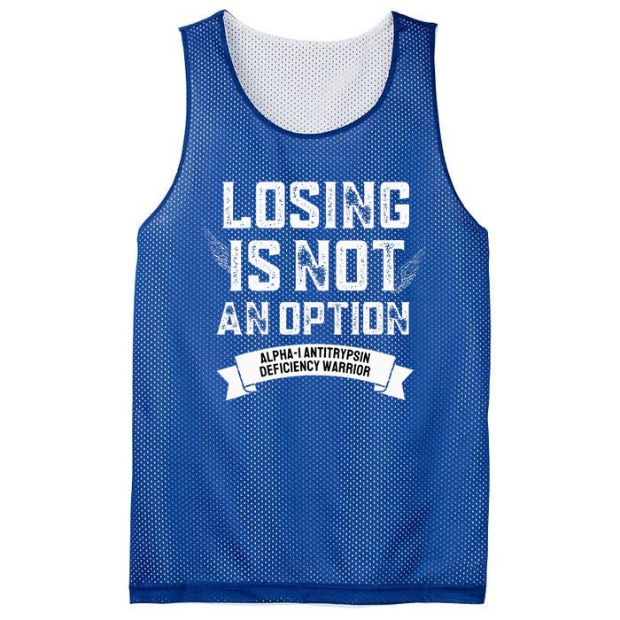 Losing Not Option Alpha1 Antitrypsin Deficiency Mesh Reversible Basketball Jersey Tank