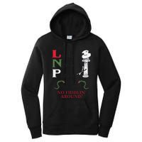 Little NeroS Pizza No Around Vintage Printed Graphic Women's Pullover Hoodie