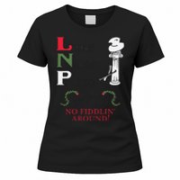 Little NeroS Pizza No Around Vintage Printed Graphic Women's T-Shirt