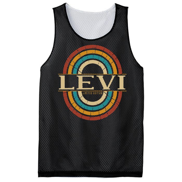 Levi Name Personalized Vintage Appreciation Mesh Reversible Basketball Jersey Tank