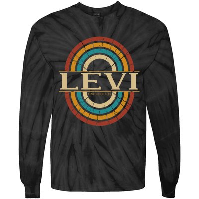 Levi Name Personalized Vintage Appreciation Tie-Dye Long Sleeve Shirt