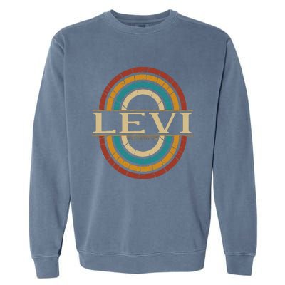 Levi Name Personalized Vintage Appreciation Garment-Dyed Sweatshirt