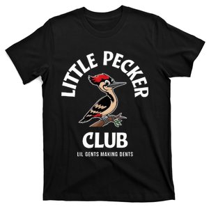 Little Nature Pecker Club Funny Woodpecker T-Shirt